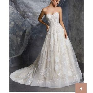 Mori Lee A Line bridal gown